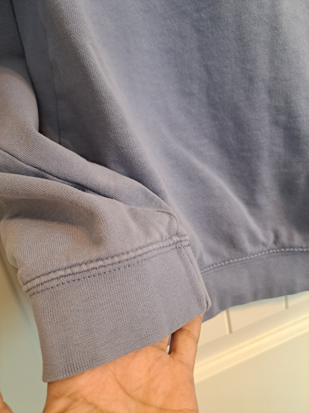 100% Cotton Vintage Pastel Colorblock Crewneck Pullover Sweatshirt S - Picture 6 of 12